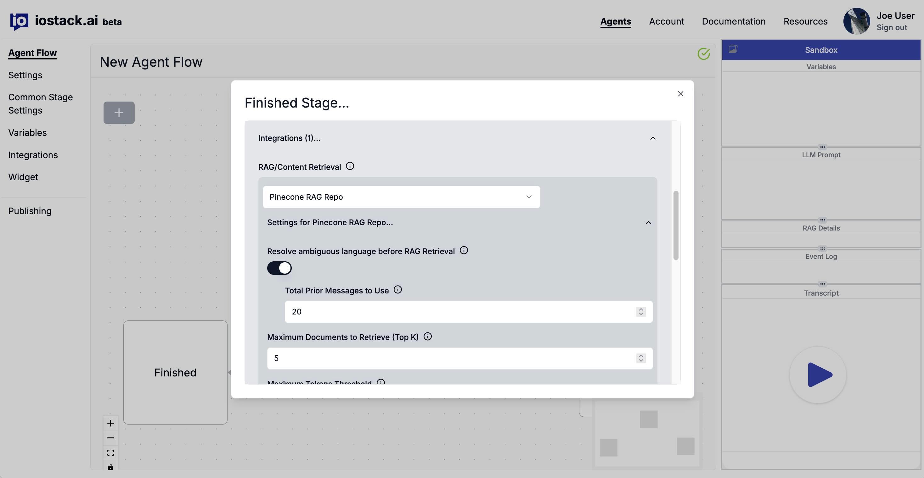 Using an Integration